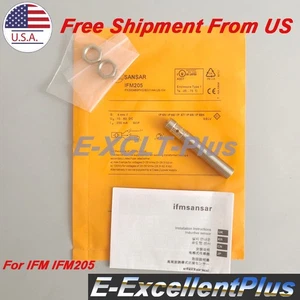 For IFM IFM205 Inductive Proximity Switch Sensor 10-60VDC PNP 3Pin Fast Shipping - Picture 1 of 9