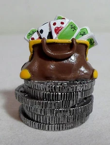 PLASTOY 2009 LUCKY LUKE 1.5'' BANK MONEY BAG + CARDS PVC FIGURE FIGURINE UNUSED - Picture 1 of 7