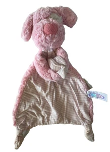 Mary Meyer Dog Plush Security Blanket Pink Stripes Knotted 12 in Lovey - Picture 1 of 8
