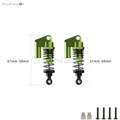 RC Car Buggy 57-49/86-75/97-70/118-80mm Dual Springs Damper Shock Absorber - Image 1 of 4