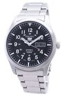 NEW IN BOX Seiko 5 SNZG13J1 Automatic Black Dial Stainless Steel Mens 100M Watch