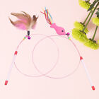  2 PC Cats Interactive Fishing Toys Cat+toys Refill Funny Steel Wire Teaser
