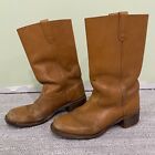 Vintage Men’s Tan Leather Cowboy Boots Sz 11 D