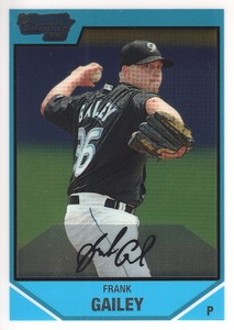 2007 Bowman Chrome Draft Draft Picks #BDPP39 Frank Gailey Toronto Blue Jays
