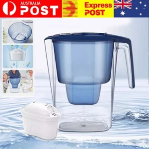 Large Capacity 2.6L Water Jug Water Filter Fridge Jug With Cartridge AU - Picture 1 of 19