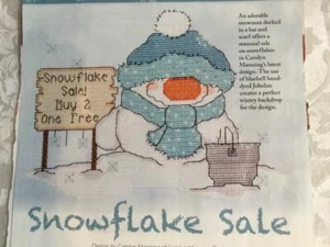 CROSS STITCH CHRISTMAS SNOW FLAKE SALE REMOVED FROM A MAGAZINE CHART ONLY - Picture 1 of 1