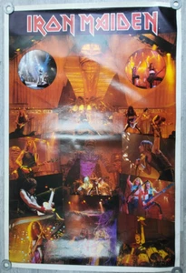 Rare HUGE Vintage Original 1985 IRON MAIDEN Powerslave Promo Poster 40" x 60" - Picture 1 of 12