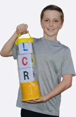 THE ORIGINAL BIG LCR® LEFT CENTER RIGHT™ DICE GAME - ZIP BAG (YELLOW) — 第 1/4 张图片