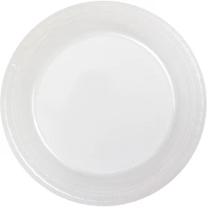 Small 7" Plastic Disposable Plates -Vibrant Solid Colors Appetizer Dessert Party - Picture 1 of 22