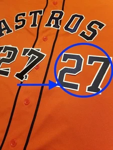 Jose Altuve Houston Astros Authentic Jersey Number lettering kit patch strong - Picture 1 of 3