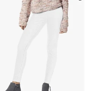 “HUE” OFF WHITE CORDUROY LEGGINGS - MED - Picture 1 of 11