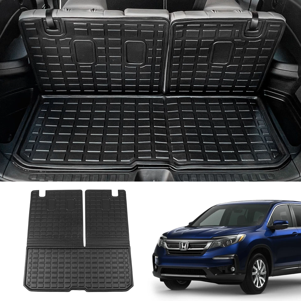 Fit 2016-2025 Honda Pilot Trunk Mat Cargo Mat TPE 2022 Honda Pilot Accessories - Imagem 1 de 4