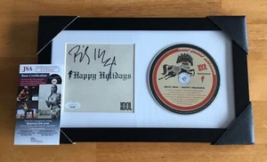 CD de música firmado por Billy Idol Felices Fiestas Navidad enmarcado certificado de autenticidad JSA - Imagen 1 de 3