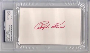 RALPH KINER PIRATES SIGNATURE ON INDEX CARD PSA DNA CERTIFIED AUTO - Picture 1 of 1
