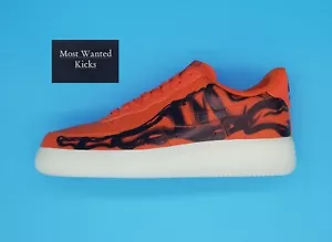 NIKE AIR FORCE 1 '07 SKELETON QS STARFISH/STARFISH-BLACK NOS IN OG BOX UK 8 - Picture 1 of 12