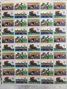 Vintage 1980 Summer Olympics in Moscow Full Sheets of  50 Stamps 15 cents MNH - Picture 1 of 2