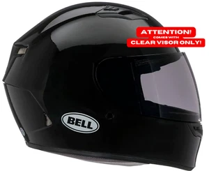 BELL Qualifier Full-Face Helmet Gloss Black - S - CLEAR VISOR ONLY! - Picture 1 of 8
