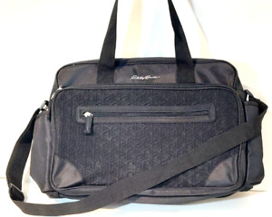 Eddie Bauer Laptop Bag Unisex Black Shoulder Messenger Strap Pocket Insulated