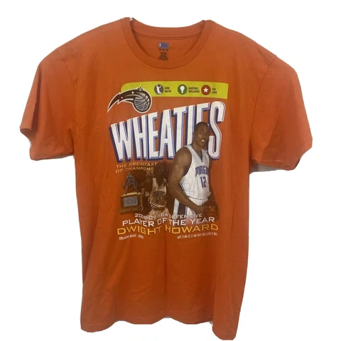 2008/09 NBA Wheaties T Shirt Dwight Howard Orlando Magic Mens Sz L Large Cover