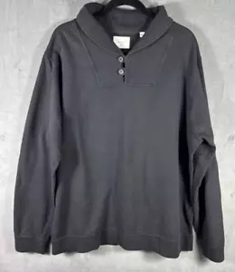 Billy Reid Henley Pullover Shawl Collar Cotton Size Extra Large Men's - Picture 1 of 8