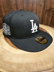 Los Angeles Dodgers New Era 59Fifty Fitted Hat Cap Size 7 5/8 2020 World Series - Picture 1 of 13