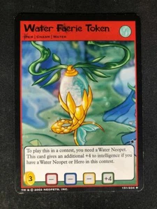 Neopets TCG Water Faerie Token 151/234 Base Set Charm Uncommon - Picture 1 of 2