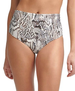 Calvin Klein DARK CHOCOLATE RATTLESNAKE Printed Bikini Swim Bottoms SIZE XL NWT - Picture 1 of 3