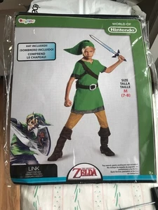 New Legend of Zelda Link Classic Child Costume Size Medium 7-8 Disguise Brand - Picture 1 of 6