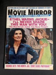 MOVIE MIRROR Magazine SEPT 1973 JACKIE KENNEDY Elvis Presley FLIP WILSON - Picture 1 of 3