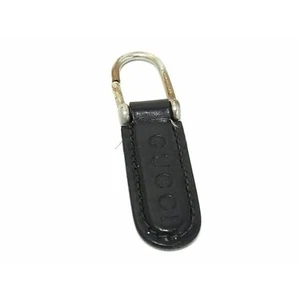 GUCCI Leder Schlüsselanhänger Anhänger schwarz silber Herren Damen gebraucht - Bild 1 von 3