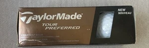 Taylor Made Tour Preferred Golf Balls 1 Box (3) Golf Balls Brand New - Picture 1 of 3