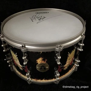 Vinnie Paul Signed Signature Snare Drum DDrum Pantera Damageplan Hellyeah - Picture 1 of 24