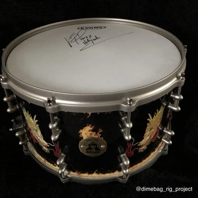 Vinnie Paul Signed Signature Snare Drum DDrum Pantera Damageplan Hellyeah - Image 1 of 4