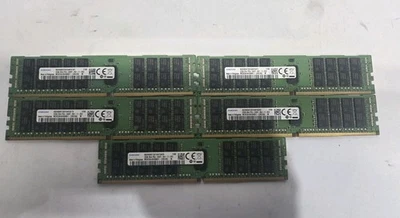 5x SAMSUNG 32GB PC4-2400T-R DDR4 REGISTERED ECC 2RX4 MEMORY M393A4K40BB1-CRC - Image 1 of 4