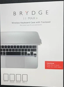 New Brydge Air Max+ Wireless Keyboard Case with Trackpad (11” iPad) - White - Picture 1 of 3