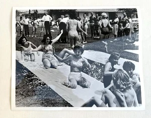 Original 1961 Wham-O Slip 'n Slide 8" X 10" Glossy Press Release Photo Proof - Picture 1 of 3
