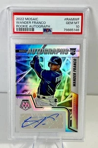 2022 Mosaic Wander Franco #RAMWF Rookie Autograph PSA 10 RC Gem Mint - Picture 1 of 5