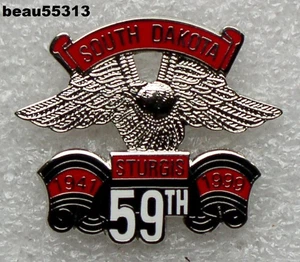 ⭐1999 59th ANNUAL STURGIS CHAMBER SOUTH DAKOTA  HARLEY RALLY VEST JACKET PIN - Picture 1 of 1