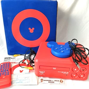 Disney Mickey Mouse DVD Player Rare Retro from Japan w/Box Manual Remote Control - Picture 1 of 18