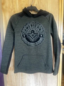 Green And Black AMERICAN FIGHTER BOYS HOODIE SZ M - Picture 1 of 4