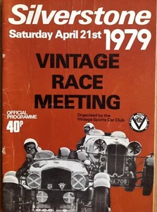 2x Programmes Silverstone, Vintage SPORTS Voiture Club-April -juillet 1979 - Foto 1 di 2