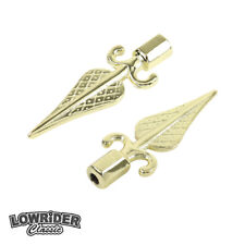 OG LOWRIDER CLASSIC STEEL ARROW STYLE BICYCLE 26TPI PEGS GOLD FITS 3/8" AXLE