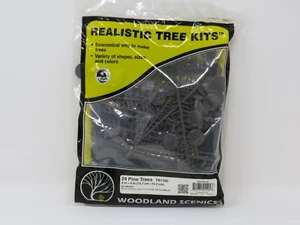 Woodland Scenics 1105 Conifer Green Pine Realistic Trees Kit (24) 4" - 6" - Picture 1 of 3