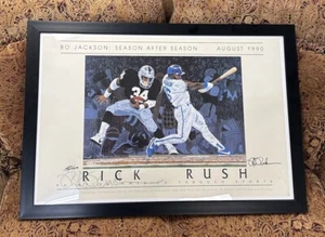 Bo Jackson Rick Rush Season After Season Signed Autographed Lithograph Serigraph - Picture 1 of 7