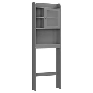 Over The Toilet Adjustable Storage Rack Organizer Shelf Space Saver Bathroom - Picture 1 of 24