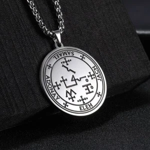 Colgante Sellos Arcángeles Samael Hijo de Zacarías El Desierto De Colección Amuleto - Imagen 1 de 10