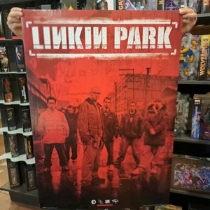 ORIGINAL LICENSED 2001 POSTER LINKIN PARK BAND MEMBERS RED FILTER - Picture 1 of 5