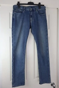 Emporio Armani 8N1J06 1G19Z Slim Fit Blue Jeans Mens W32 L30 EXC Cond FREE POST - Picture 1 of 18