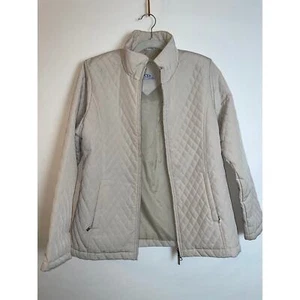 Chaqueta acolchada Vantage Diamond en crema - Talla M - Ajuste clásico - Imagen 1 de 12