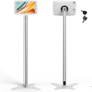 Ipad Kiosk Floor Stand for 10.2 Ipad 7 8 9Th 120 Degree Rotate ABS Plastic Ipad - Picture 1 of 12